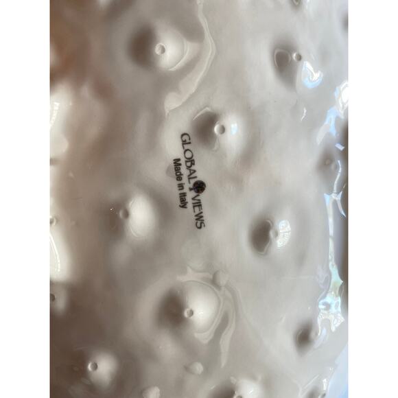 Vintage 1990s Global Views ceramic abstract decorative bowl - Picture 7 of 14